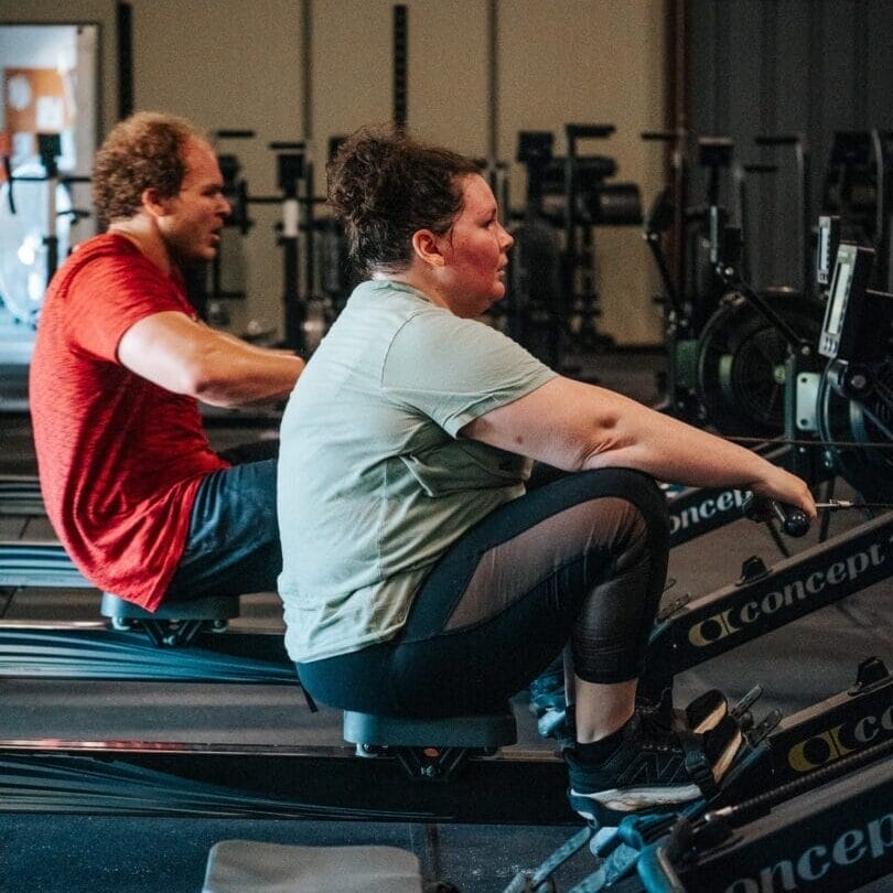 Group class using the row machine